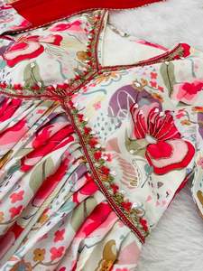 Designer indien Alia costume pour femme lourd Dupatta Kurti avec robe d'inspiration pakistanaise à la mode pour femme - Product Image 6