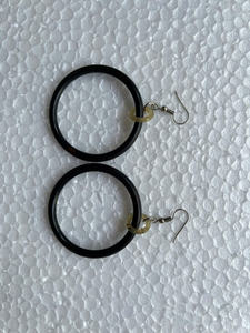 ต่างหูทรงกลมสไตล์โบฮีเมียนวินเทจสำหรับผู้หญิง งานฝีมือ Huong Dang เงางาม ขัดเงา พร้อมกำไลข้อมือ ลดราคา - Product Image 4