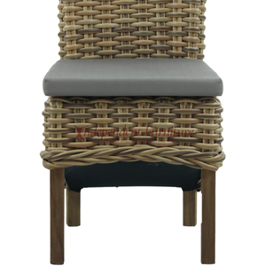 Silla de comedor al aire libre, nuevo artículo al por mayor, marco de madera de teca con ratán sintético, muebles para el hogar, jardín, Patio, Hotel, restaurante, Bar - Product Image 5