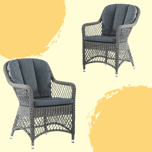 Indonesian High Quality Round Rattan Chair with Soft <b>Cushions</b> Modern Simple Outdoor Furniture Made in Indonesia - Product Image 5