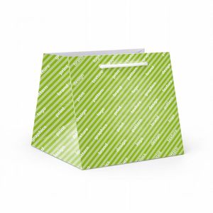 Bolsa de compras cuadrada en papel grueso. STRONG 28x28x30 cm - Personalizado en 4 colores - 4 colores 4 lados - Product Image 1