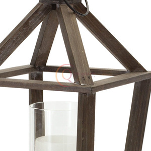 โคมไฟไม้ตกแต่งสไตล์วินเทจที่สร้างขึ้นอย่างสวยงามช่วยเพิ่มพื้นที่ด้วยความสวยงามที่เปล่งประกาย - Product Image 4