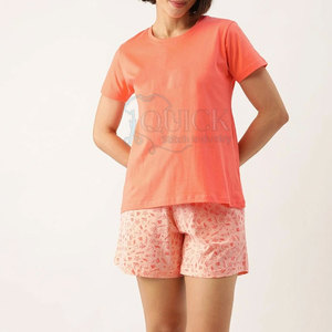 Short d'été pour femmes au-dessus du genou, solide, décontracté, taille élastique, doux, 100% coton, top vente au meilleur prix - Product Image 1