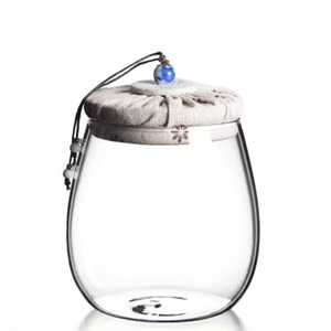 Metier, recién llegado, tarro de vidrio de borosilicato alto, almacenamiento con tapas de corcho, tarros de vidrio para almacenamiento de frutas secas - Product Image 1