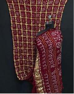 ผ้าไหมกัจจีแท้ทำมือ ลายตารางคลาสสิก ผ้าไหมกัจจี กาชโคลา ซารี จากผู้ผลิตในราคาขายส่ง - Product Image 3