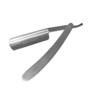 Navaja de Afeitar Profesional de Acero Inoxidable Alemán, Color Negro Mate, para Barbería - Product Image 4