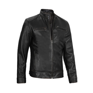 Vestes en cuir de buffle pour hommes entièrement personnalisées en cuir de vachette véritable fabriquées à Sialkot, au Pakistan - Product Image 5