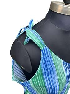 Top elegante de algodón a rayas sin mangas para mujer con detalle de botones en la parte delantera y ajuste cómodo para uso informal y de verano - Product Image 6