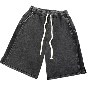 Unisex <b>Summer</b> Two-Piece Cotton Jersey Fabric Set Custom Logo Design Acid Wash Shorts Breathable <b>Shirt</b> Casual Lightweight Quick - Product Image 6