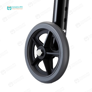 Deambulatore Pieghevole Leggero in Alluminio Nero a 2 Ruote, Altezza Regolabile, Ausilio Medico per la Deambulazione, Classe I CN per Anziani - Product Image 4