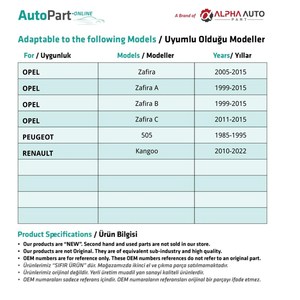 Isolation, attaches en feutre pour Opel, Peugeot, Renault - 100 pièces - Product Image 4