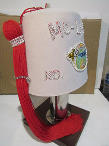 Sombrero Fez de Lana Blanca para Mujer, Modelo Shriners DOI 2026, Sombrero Masónico de Alta Calidad, Personalizado, Superventas - Product Image 5