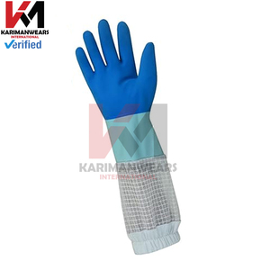 ถุงมือเลี้ยงผึ้งแบบยาวสั่งทำพิเศษ คุณภาพสูง ฝ่ามือทำจากหนัง พร้อมวัสดุผ้าแคนวาสป้องกันการแทง อุปกรณ์ป้องกันสำหรับการเลี้ยงผึ้ง - Product Image 4