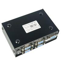 Répartiteur vidéo VGA métallique 4 ports 200 MHz 1600x1280P, amplificateur 1 entrée 4 sorties et commutateur audio-vidéo pour TV et ordinateur portable