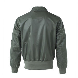 Construction légère en toutes saisons et fermeture à glissière pour un usage quotidien de streetwear Blouson d'aviateur en polyester/coton pour hommes avec OEM - Product Image 2
