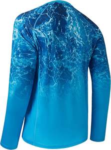 Customized Men'S Quick-Dry <b>Sun</b> <b>Protection</b> Hoodie With Face Mask Camo Fishing Shirts Long Sleeve Upf Uv Fishing Shirt Wear - Product Image 6