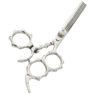 Premium Professional 30 Teeth Hair <b>Thinning</b> Scissors 3 <b>Rings</b> High Quality Stainless Steel Sharp Straight Hair Cutting Made - Product Image 1