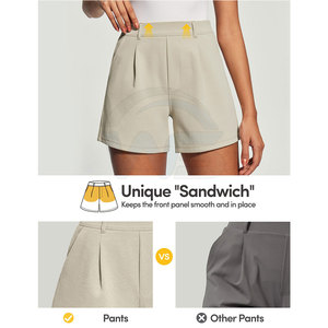 Elegant Look Premium Quality <b>Tailored</b> <b>Shorts</b> <b>Men</b> Smart Casual Slim Fit Lightweight Dress <b>Shorts</b> For Summer Office Wear - Product Image 2