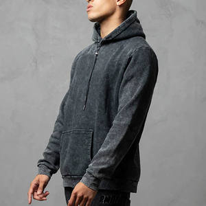 Independent Trading PRM4500MW Unisex Peso medio Mineral Wash Sudadera con capucha-Mineral Wash Black Hoodies Sudaderas - Product Image 3