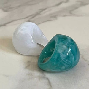 Handmade Resin Finger Rings for Men and Women Colorful Indian Fashion <b>Angel</b> Style <b>Jewelry</b> Accessories for Weddings Engagements - Product Image 1