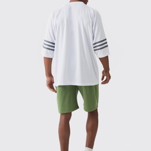 เสื้อฟุตบอลอเมริกันวินเทจแนวสตรีทเสื้อฟุตบอลอเมริกันไซส์ใหญ่พิเศษออกแบบได้ตามต้องการ - Product Image 5