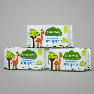 Toallitas húmedas de tela no tejida ecológicas compactas Baby Wow de 80 unidades, toallitas limpiadoras para una limpieza y enfriamiento efectivos - Product Image 5