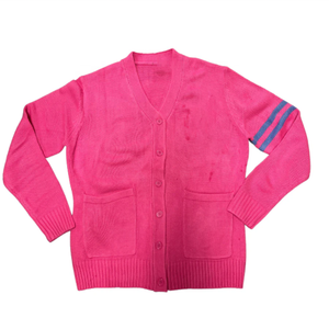 Wholesale Knit Varsity Cardigan Stripes Sweater for Greek Fraternity 100% Soft Acrylic With <b>Custom</b> Patches and Letters Knitwear - Product Image 5