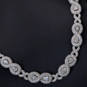 Chaîne à maillons cubains en moissanite plaqué rhodium Cadeau d'anniversaire de mariage pour hommes Bijoux glacés à coupe ronde de 14mm en argent sterling 925 - Product Image 4