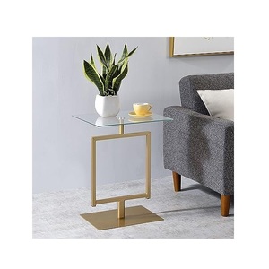 Stainless steel pvd coating coffee <b>table</b> for luxury home Marble top gold plated steel center <b>table</b> for dinning and <b>study</b> room - Product Image 6