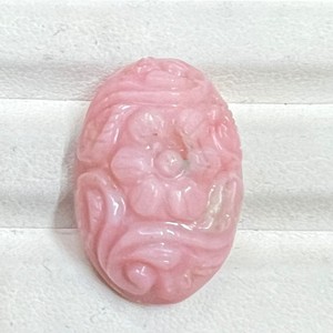 ศิลปะทำด้วยมือ mughal พลอยโอปอลสีชมพูแกะสลักรูปไข่ธรรมชาติตัดสีเปลี่ยนผลเครื่องประดับ DIY ผลิตภัณฑ์จำนวนมาก - Product Image 1
