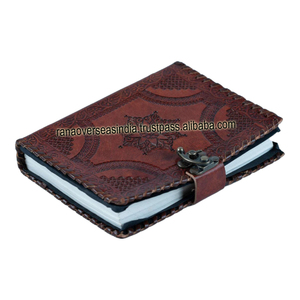 High Selling Handmade Mandala Journals for Men and Women 100 Sheet <b>Spiral</b> <b>Bound</b> Leather <b>Notebook</b> <b>Spiral</b> Binding - Product Image 4