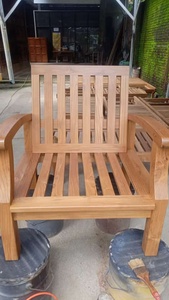 Moderno Patio al aire libre Piscina Salón Sofá Garantía de calidad Madera de teca con cómodo cojín impermeable para hoteles Balcones Silla perezosa - Product Image 5