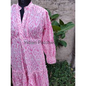 Ropa de mujer Ropa de verano Vestido informal Ropa de mujer Vestido vestido hecho a mano Vestido largo de algodón Cubrir Ropa de noche - Product Image 6