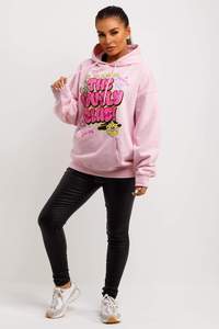 Sudadera con capucha con estampado gráfico Rosa personalizado para mujer, sudaderas con capucha transpirables antiarrugas para mujer, ropa de calle, Sudadera con capucha para gimnasio - Product Image 2