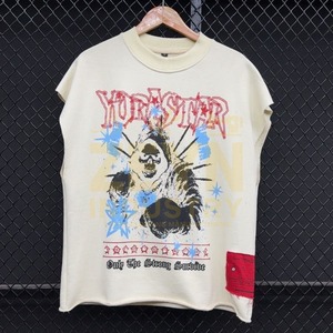 T-shirts tendance streetwear avec logo personnalisé, style imprimé, respirant, imprimé perlé, sans manches, pour hommes - Product Image 1