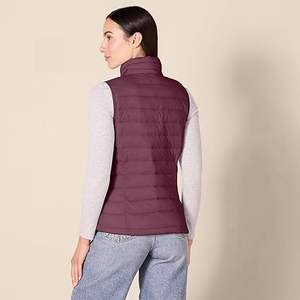 Vente directe d'usine Meilleures ventes Veste d'hiver décontractée pour homme Vêtement d'extérieur de haute qualité Respirant Fermeture éclair personnalisée Col en V Gilet matelassé 100% - Product Image 6