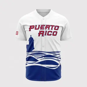 Camisetas de béisbol personalizadas de alta calidad, camisas de béisbol personalizadas de alta calidad, ranisco indor uerto ICO