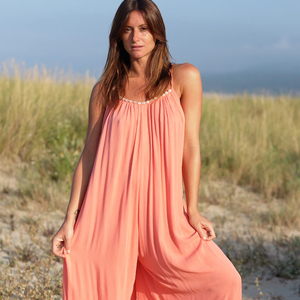 Mono Largo de Moda Vintage para Mujer, Diseño Elegante de Cintura Alta con Tela 100% Algodón, Gran Venta 2023 - Product Image 1