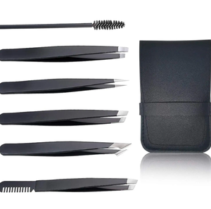 Ensemble de pinces à sourcils en acier inoxydable de haute qualité OEM professionnel 4PCS par ANAAIF ENTERPRISES - Product Image 1