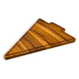 卸売メーカークリエイティブクリスマスツリー形アカシアまな板木製フルーツチーズボード野菜まな板
