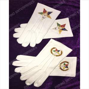 คู่ควรกับ Matron oes ถุงมือผ้าฝ้ายสีขาวบริสุทธิ์พร้อมโลโก้ดาวถุงมือผ้าฝ้ายสีขาว - Product Image 1