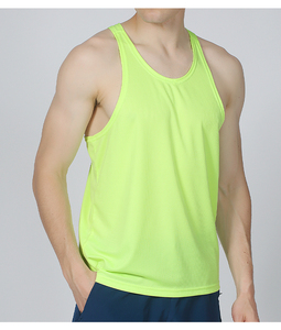 High-quality blank cotton tank tops for men designed for heavy workouts breathable and flexible <b>fabric</b> with strong stitching OEM - Product Image 1
