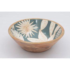 Bol de service rond en bois écologique pour la maison, la cuisine, les fêtes – Bols à salade et à fruits décoratifs, multi-usages, taille personnalisée - Product Image 2