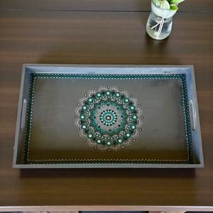 Bandeja de Servicio de Diseño con Recubrimiento de Esmalte de Madera MDF, Bandeja de Mesa de Alta Calidad para Hoteles y Restaurantes - Product Image 2