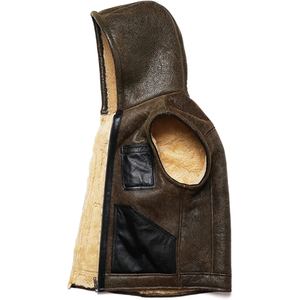 Veste de motard pour homme en cuir d'agneau véritable avec fourrure de chèvre véritable à l'intérieur, coupe traditionnelle, conçue pour un confort optimal lors de la conduite quotidienne. - Product Image 3