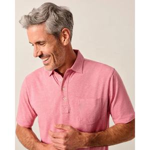 Polo liso de moda para hombre, cómoda mezcla de algodón y poliéster, OEM, ODM, venta al por mayor, Camiseta deportiva de viaje y de uso diario - Product Image 3