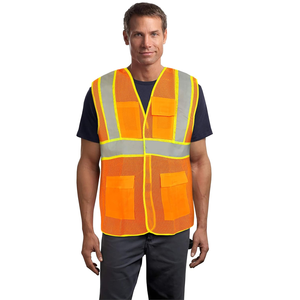 Chaleco reflectante sin mangas de alta calidad a precio bajo y al por mayor, chaleco de seguridad para la construcción, fabricación de exportación desde Bangladesh - Product Image 1