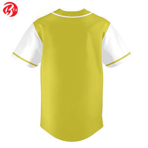 Boutonné Élégant Sport Formation Sportswear Nouveau Style Respirant À Manches Courtes Jersey Ensemble Baseball Jersey avec Conception Couverte - Product Image 4