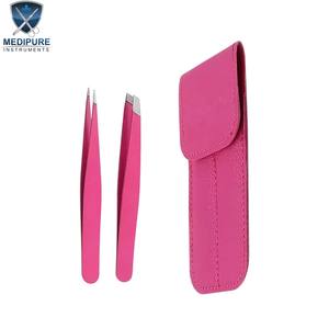 Pinzas de Precisión para Cejas de Acero Inoxidable con Puntas Puntiagudas, Inclinadas, Planas y Anguladas, Agarre Fuerte, Instrumentos de Belleza - Product Image 5