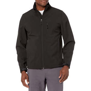 Veste softshell style outdoor, coupe confortable, tissu léger, choix de logo personnalisé pour hommes, sorties décontractées et usage quotidien - Product Image 1